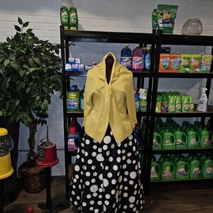 Beautiful Vintage Skirt With or Without Yellow Sweater